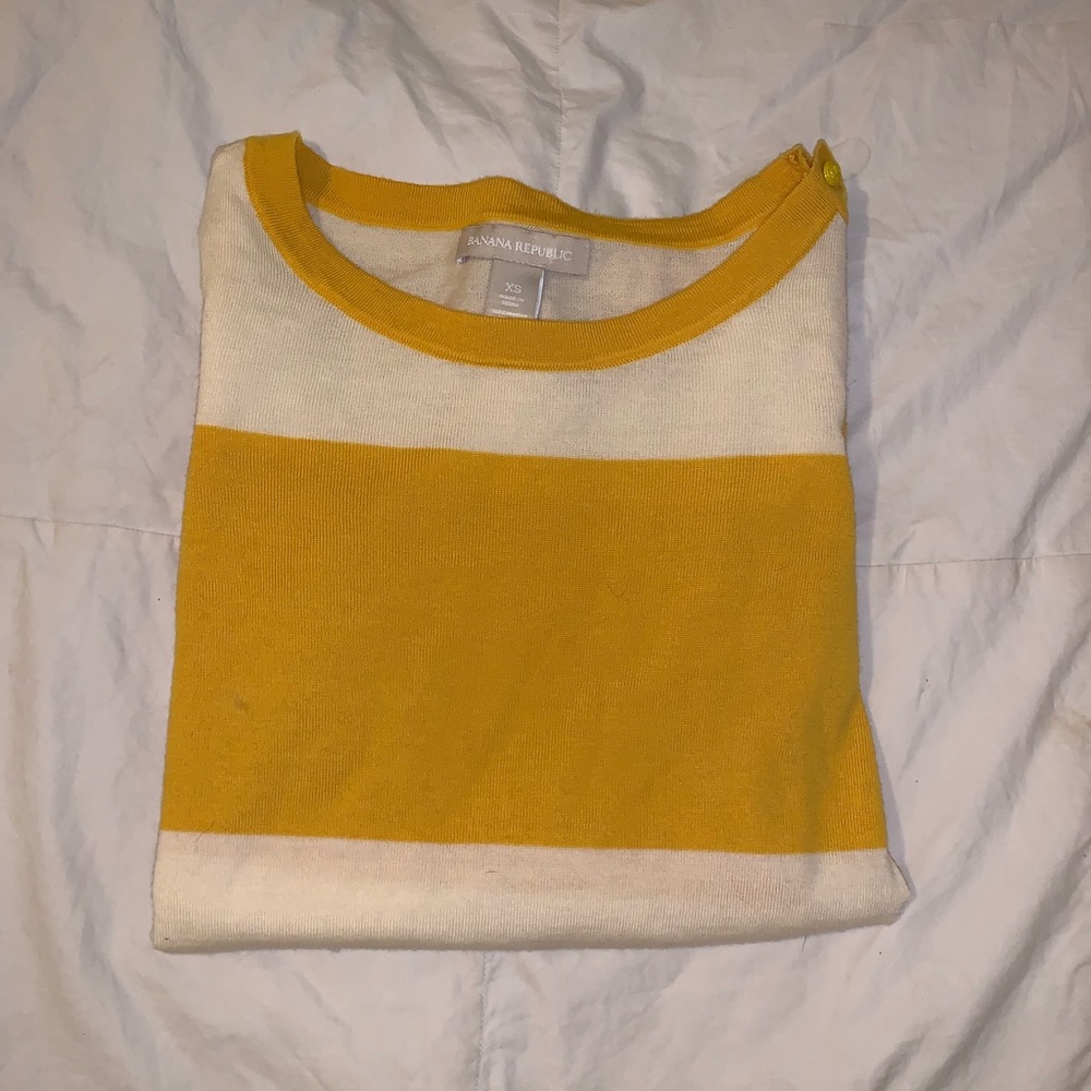 Banana republic striped long sleeve